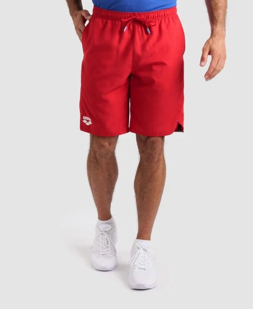 PANTALONCINI ARENA TEAM BERMUDA PANEL NUOTO UNISEX PISCINA ROSSO RED