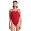 COSTUME ARENA DONNA PISCINA INTERO ICON SUPER FLY BACK SOLID NUOTO ROSSO