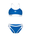 COSTUME BIKINI ARENA 2 PEZZI A FASCIA DONNA PISCINA NUOTO BLU BIANCO