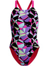 COSTUME DONNA PISCINA SPEEDO NUOTO INTERO FL PRINTED LEADERBACK AF COLOR