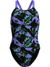 COSTUME DONNA PISCINA SPEEDO NUOTO INTERO LEADERBACK CLUB TRAINING FLORAL