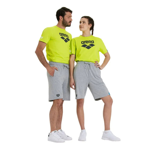 PANTALONCINI ARENA ITALIA BERMUDA COTONE NUOTO UNISEX PISCINA GRIGIO