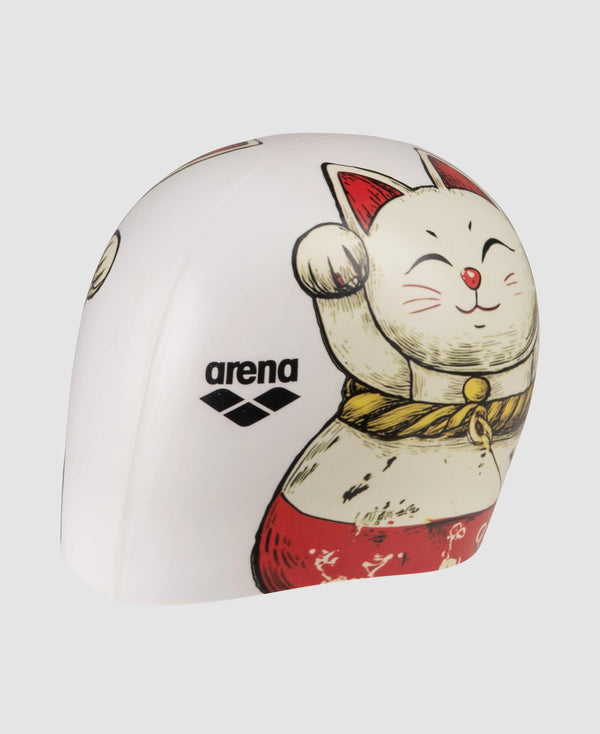 CUFFIA PISCINA ARENA NUOTO SILICONE SWIM CAP CUFFIE GATTO NEKO