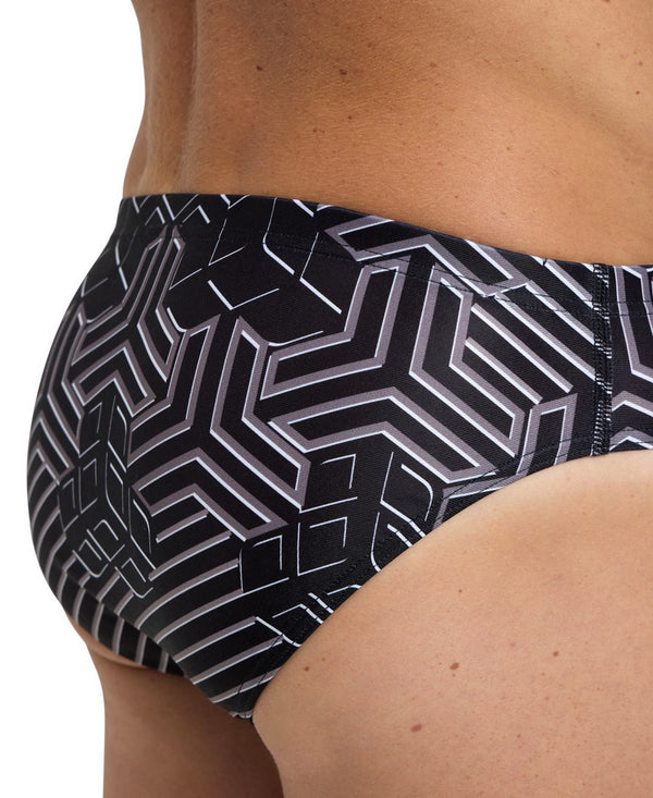 COSTUME ARENA UOMO SLIP NUOTO PISCINA BRIEF NERO GRIGIO