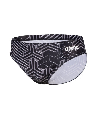 COSTUME ARENA UOMO SLIP NUOTO PISCINA BRIEF NERO GRIGIO