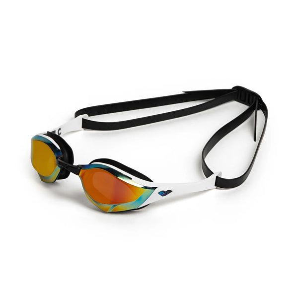 OCCHIALINI COBRA EDGE ARENA ULTRA SWIPE MIRROR OCCHIALINO NUOTO SPECCHIATI PISCINA GARA NUOTO BIANCO
