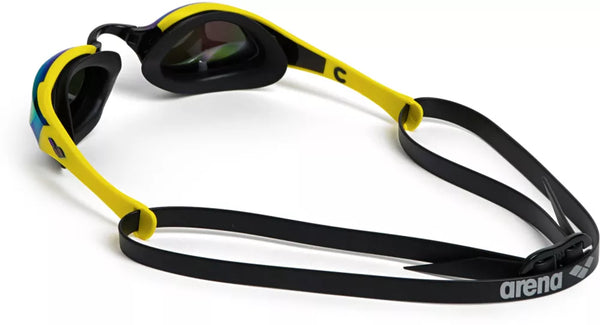 OCCHIALINI COBRA EDGE ARENA ULTRA SWIPE MIRROR OCCHIALINO NUOTO SPECCHIATI PISCINA GARA NUOTO GIALLO