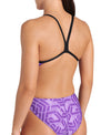 COSTUME ARENA DONNA PISCINA INTERO SPALLINA STRETTA ESCAPE CHALLENGE VIOLA