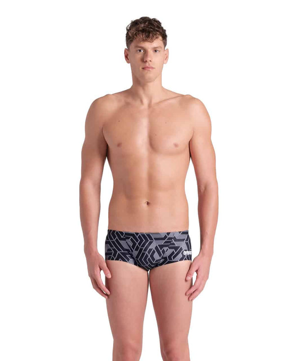 COSTUME ARENA UOMO ALTO TRUNK CONTOUR NUOTO PISCINA SWIM NERO BIANCO