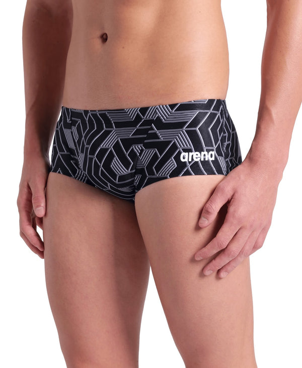 COSTUME ARENA UOMO ALTO TRUNK CONTOUR NUOTO PISCINA SWIM NERO BIANCO