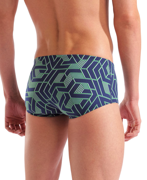 COSTUME ARENA UOMO ALTO TRUNK CONTOUR NUOTO PISCINA SWIM BLU VERDE