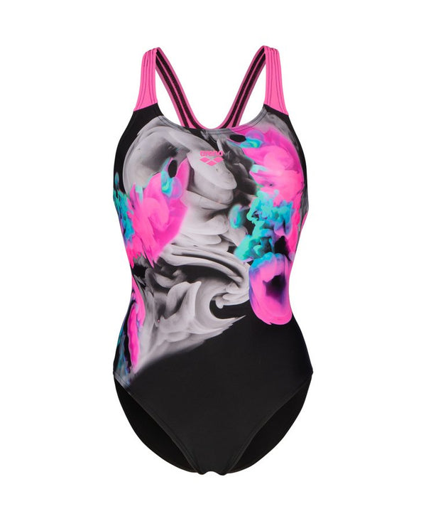 COSTUME ARENA DONNA INTERO IMAGINARY SWIMSUIT NUOTO NERO