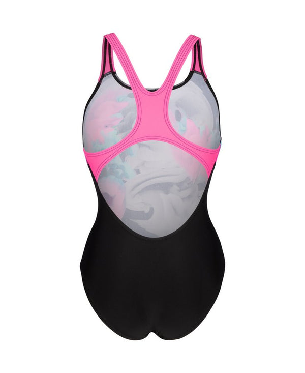 COSTUME ARENA DONNA INTERO IMAGINARY SWIMSUIT NUOTO NERO