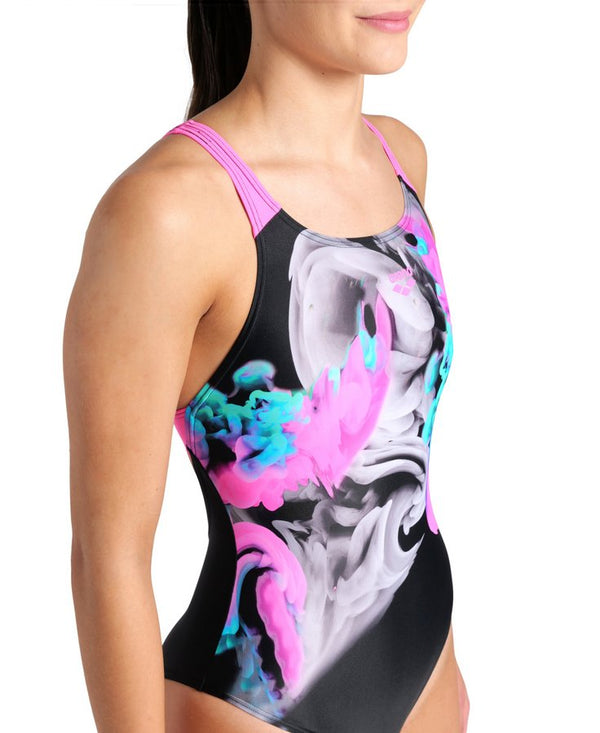 COSTUME ARENA DONNA INTERO IMAGINARY SWIMSUIT NUOTO NERO