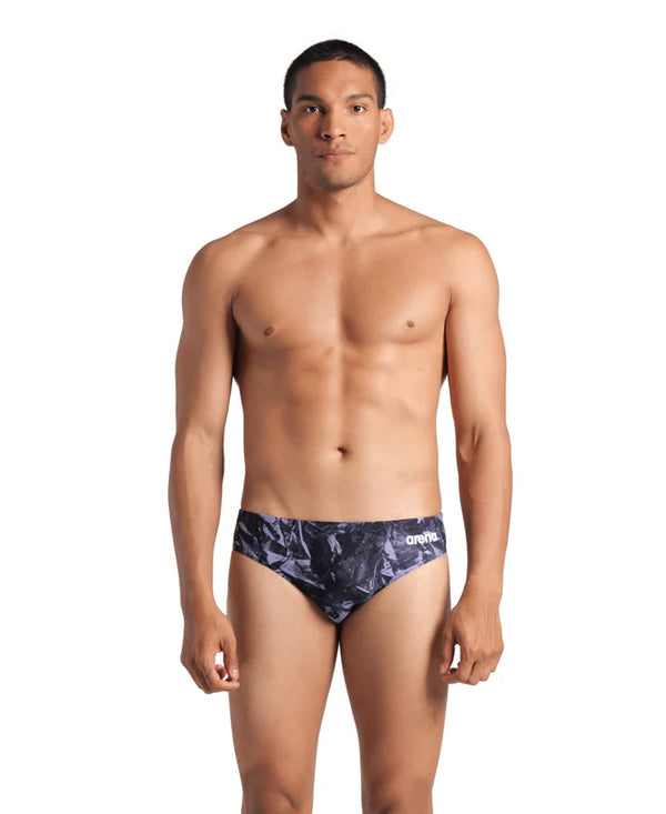 COSTUME SLIP ARENA UOMO NUOTO PISCINA CRACKLE SWIM BRIEF TEAM BLACK