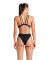 COSTUME NUOTO ARENA DONNA INTERO PISCINA TECH SOLID NERO SPALLINA STRETTA