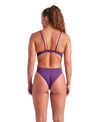 COSTUME ARENA DONNA INTERO PISCINA SOLID  DOPPIA SPALLINA STRETTA VIOLA