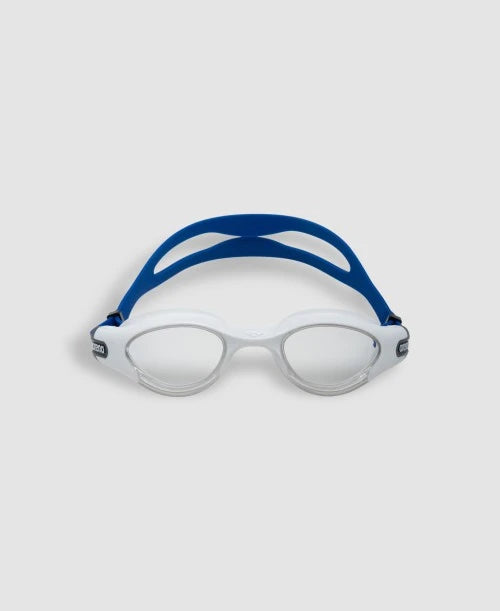 OCCHIALINI PISCINA ARENA THE ONE PLUS NUOTO OCCHIALI SWIM BIANCO LENTE BLU