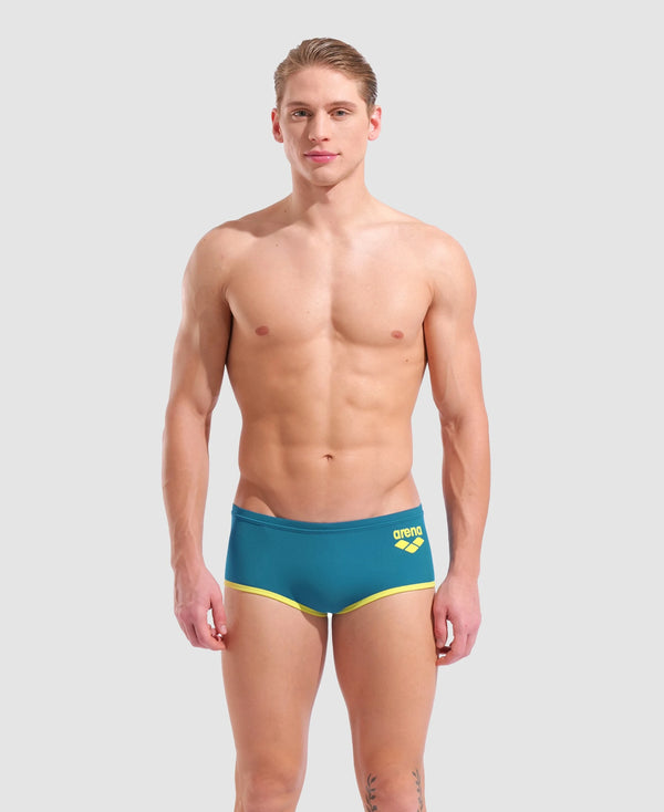COSTUME ARENA UOMO ALTO TRUNK NUOTO PISCINA SWIM BIG LOGO VERDONE