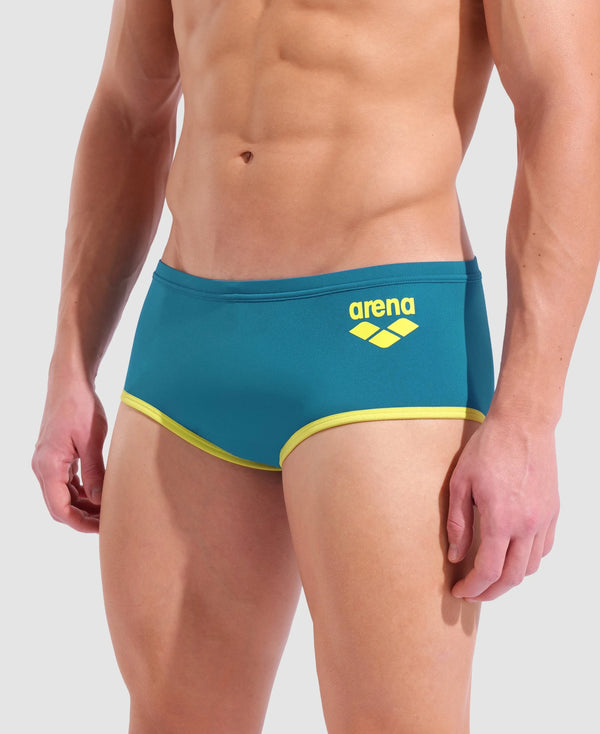 COSTUME ARENA UOMO ALTO TRUNK NUOTO PISCINA SWIM BIG LOGO VERDONE