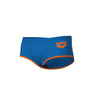 COSTUME ARENA UOMO ALTO TRUNK NUOTO PISCINA SWIM BIG LOGO BLU ARANCIO