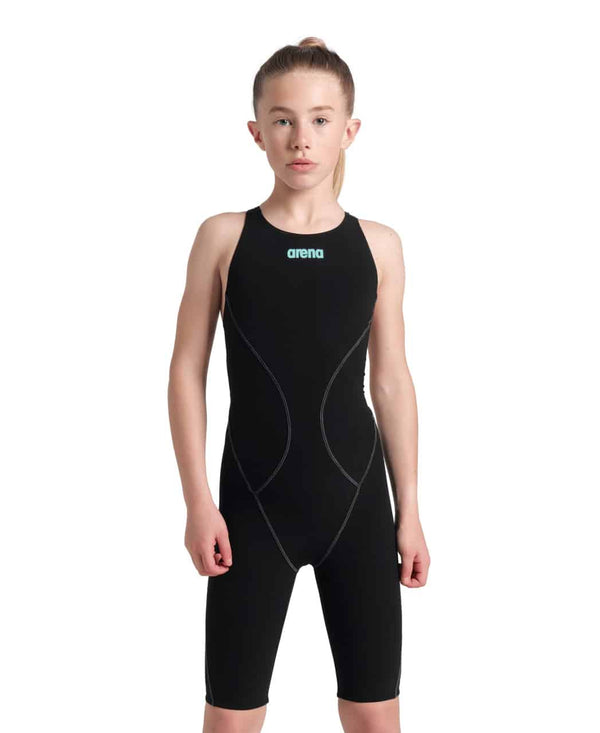 COSTUMONE ARENA POWERSKIN IMPULSO JUNIOR NERO BIMBA GARA OPENBACK RACING PISCINA