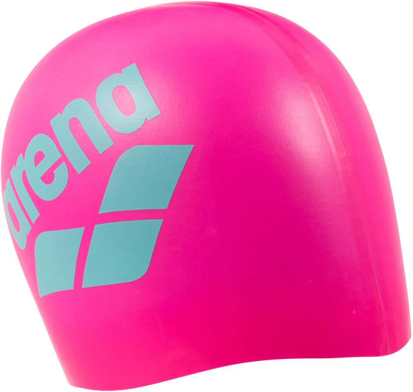 CUFFIA PISCINA ARENA BIG LOGO NUOTO SILICONE SWIM CAP CUFFIE ROSA