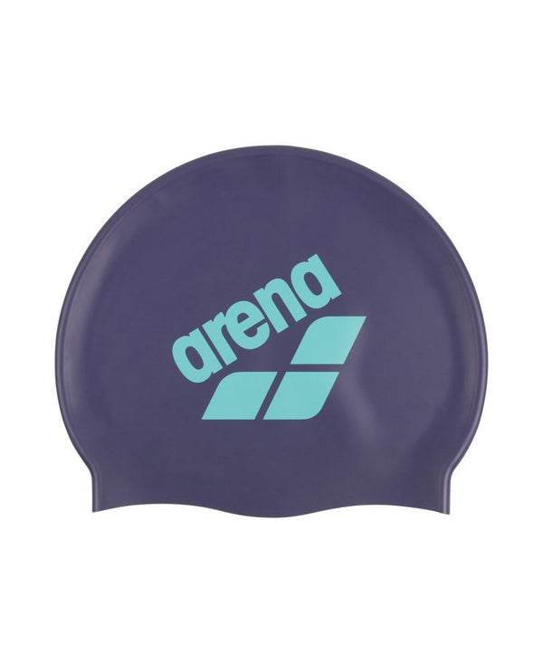 CUFFIA PISCINA ARENA BIG LOGO NUOTO SILICONE SWIM CAP CUFFIE VIOLA
