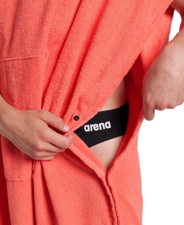 ARENA PONCHO PISCINA ASCIUGAMANO COTTON ACCAPPATOIO CORAL