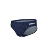 COSTUME ARENA UOMO SLIP NUOTO PISCINA BRIEF SWIM SNAKE SKIN BLU