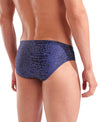COSTUME ARENA UOMO SLIP NUOTO PISCINA BRIEF SWIM SNAKE SKIN BLU