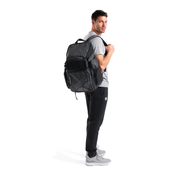 ZAINO ARENA BORSA PISCINA NUOTO BACKPACK ONE GO 45 LITRI NERO