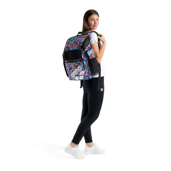 ZAINO ARENA BORSA PISCINA NUOTO ONE GO BACKPACK 45 LITRI IGUANAS