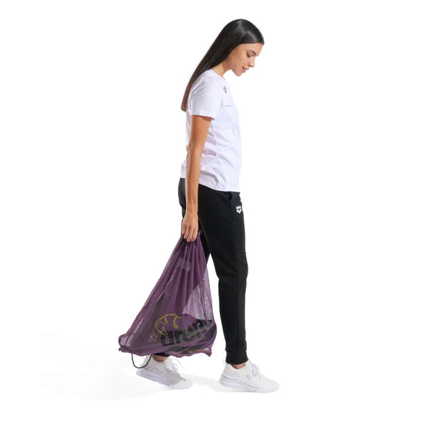 SACCA RETATA ARENA BORSA PISCINA TEAM MESH GO PORTA ACCESSORI NUOTO VIOLA
