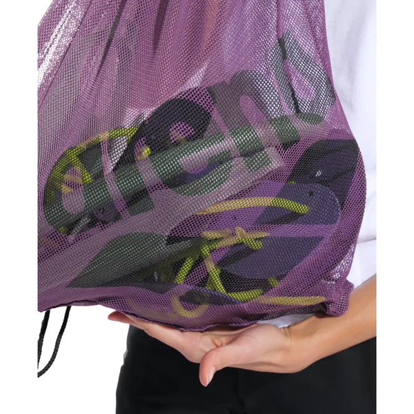 SACCA RETATA ARENA BORSA PISCINA TEAM MESH GO PORTA ACCESSORI NUOTO VIOLA