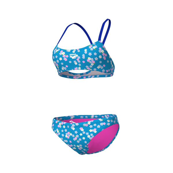 COSTUME BIKINI ARENA 2 PEZZI A FASCIA DONNA PISCINA NUOTO FLOWERS
