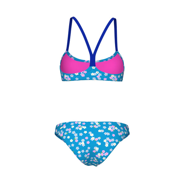 COSTUME BIKINI ARENA 2 PEZZI A FASCIA DONNA PISCINA NUOTO FLOWERS