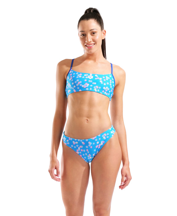 COSTUME BIKINI ARENA 2 PEZZI A FASCIA DONNA PISCINA NUOTO FLOWERS