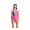 COSTUME BIMBA PISCINA ARENA NUOTO INTERO FANTASIA BAMBINA ROSA