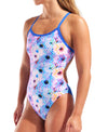 COSTUME ARENA DONNA INTERO PISCINA SOLID SPALLINA STRETTA FLOWER FANTASIA