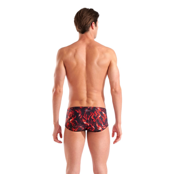 COSTUME ARENA UOMO ALTO TRUNK NUOTO PISCINA SWIM LOW WAIST RED