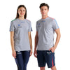 MAGLIA NAZIONALE ARENA ITALIA NUOTO T SHIRT FIN TEAM STRIPE TRAINING GRIGIA