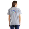 MAGLIA NAZIONALE ARENA ITALIA NUOTO T SHIRT FIN TEAM STRIPE TRAINING GRIGIA