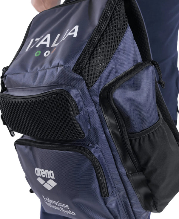 ZAINO ARENA ITALIA NAZIONALE FIN ONE GO BACKPACK 45L PISCINA BLU