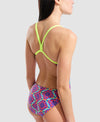 COSTUME NUOTO ARENA DONNA INTERO SPALLINA STRETTA PISCINA VIOLA