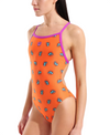 COSTUME NUOTO ARENA DONNA INTERO PISCINA LACE SOLID SPALLINA STRETTA COW BOY