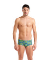 COSTUME ARENA UOMO ALTO TRUNK NUOTO PISCINA SWIM LOW WAIST GREEN MULTI