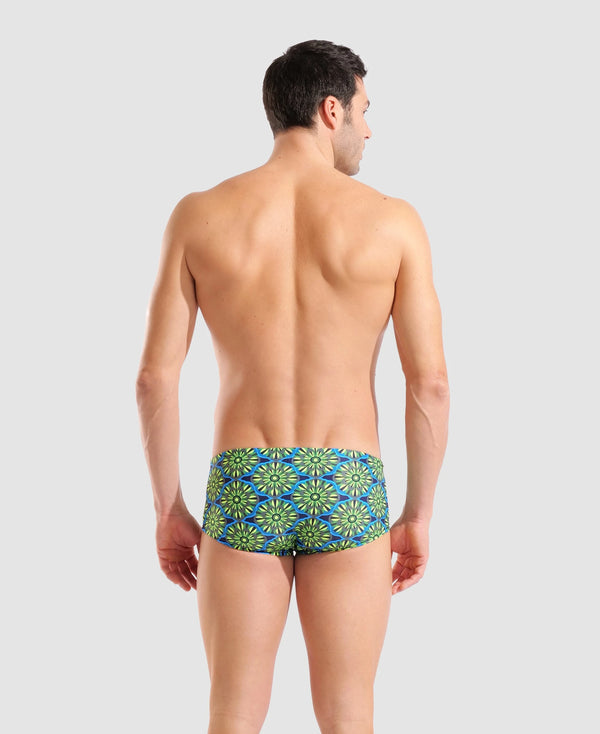 COSTUME ARENA UOMO ALTO TRUNK NUOTO PISCINA SWIM LOW WAIST GREEN MULTI