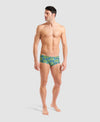 COSTUME ARENA UOMO ALTO TRUNK NUOTO PISCINA SWIM LOW WAIST GREEN MULTI