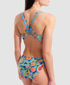COSTUME NUOTO ARENA DONNA INTERO SPALLINA STRETTA PISCINA LACE PLUS BACK FRUTTA
